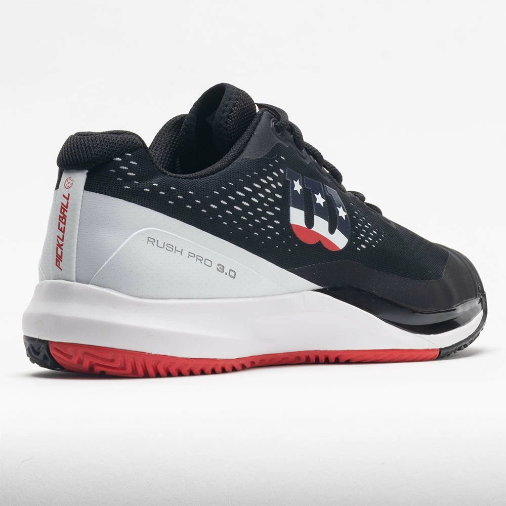 Wilson Rush Pro 3.0 Men's Pickleball Black/White/Infrared 8 Wilson Rush Pro 3.0 Men's Pickleball Black/White/Infrared