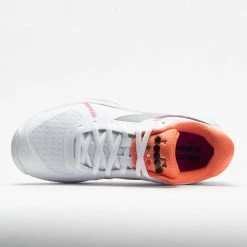 Diadora Trofeo AG Pickleball Women's White/Black/Vermillion Orange