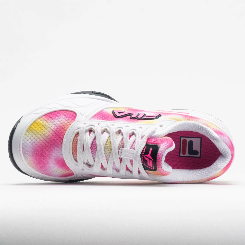 Pickleball Shoes Fila Volley Zone Women's Tie-Dye Print White/Pink/Black 5 Pickleball Shoes Fila Volley Zone Women's Tie-Dye Print White/Pink/Black