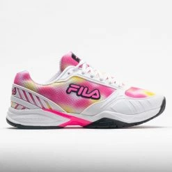 Pickleball Shoes Fila Volley Zone Women's Tie-Dye Print White/Pink/Black