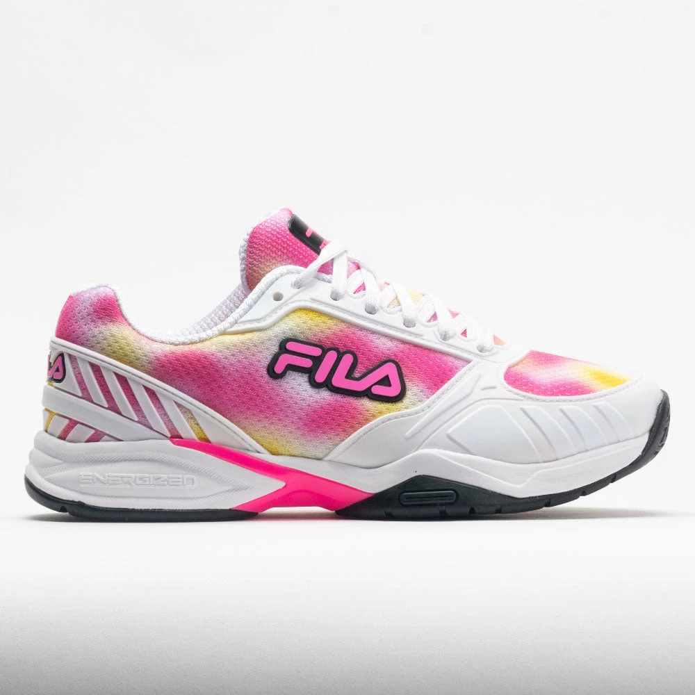 Pickleball Shoes Fila Volley Zone Women's Tie-Dye Print White/Pink/Black 3 Pickleball Shoes Fila Volley Zone Women's Tie-Dye Print White/Pink/Black