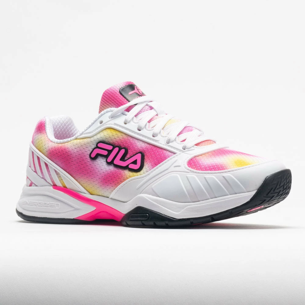 Pickleball Shoes Fila Volley Zone Women's Tie-Dye Print White/Pink/Black 7 Pickleball Shoes Fila Volley Zone Women's Tie-Dye Print White/Pink/Black