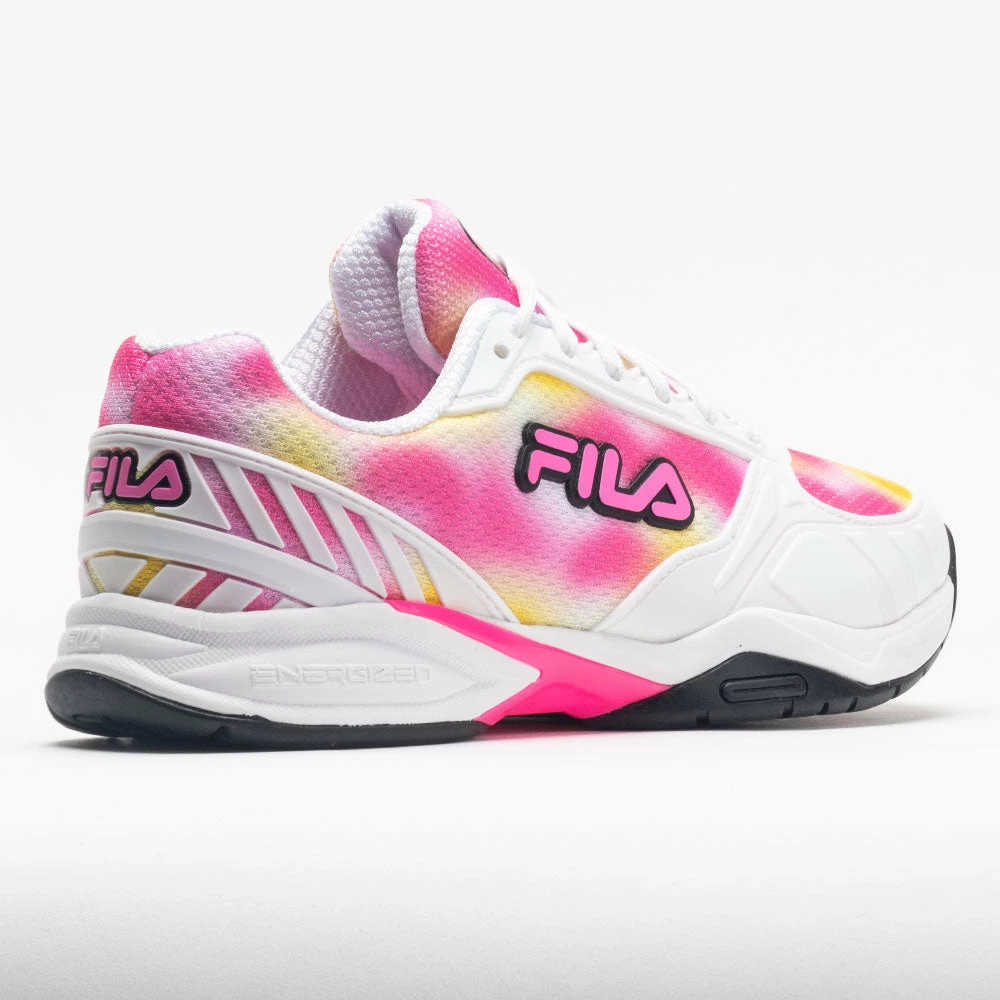 Pickleball Shoes Fila Volley Zone Women's Tie-Dye Print White/Pink/Black 8 Pickleball Shoes Fila Volley Zone Women's Tie-Dye Print White/Pink/Black