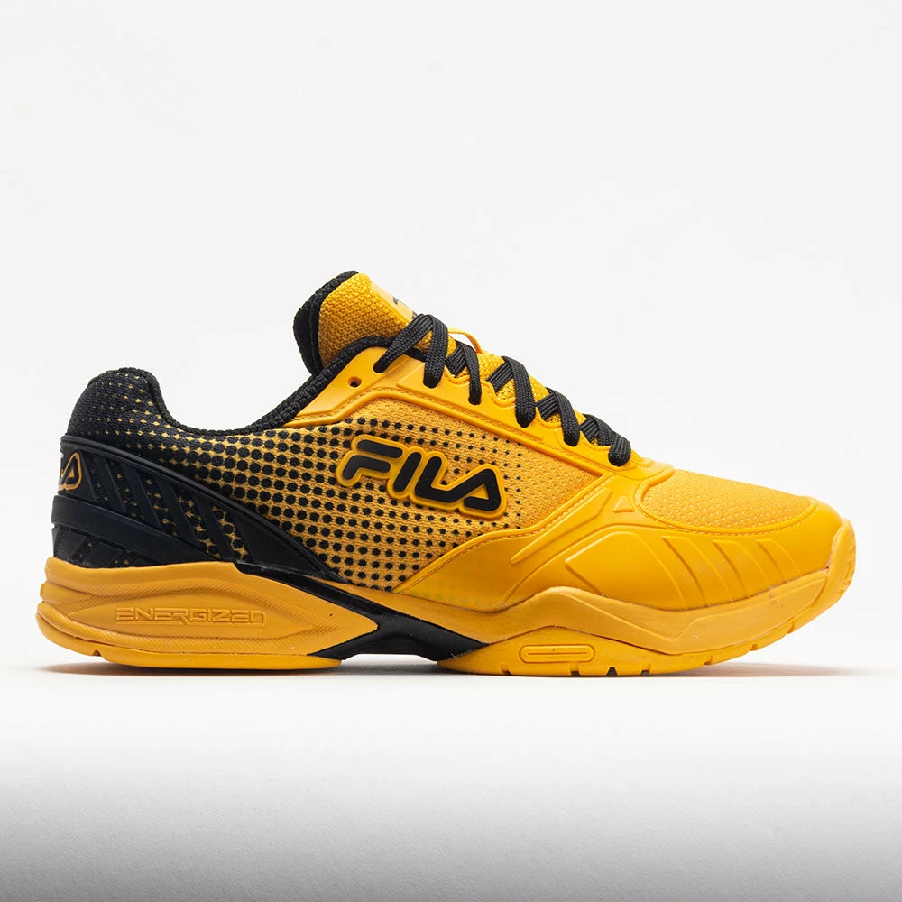 Fila Volley Zone Men's Citrus/Black/Citrus 3 Fila Volley Zone Men's Citrus/Black/Citrus