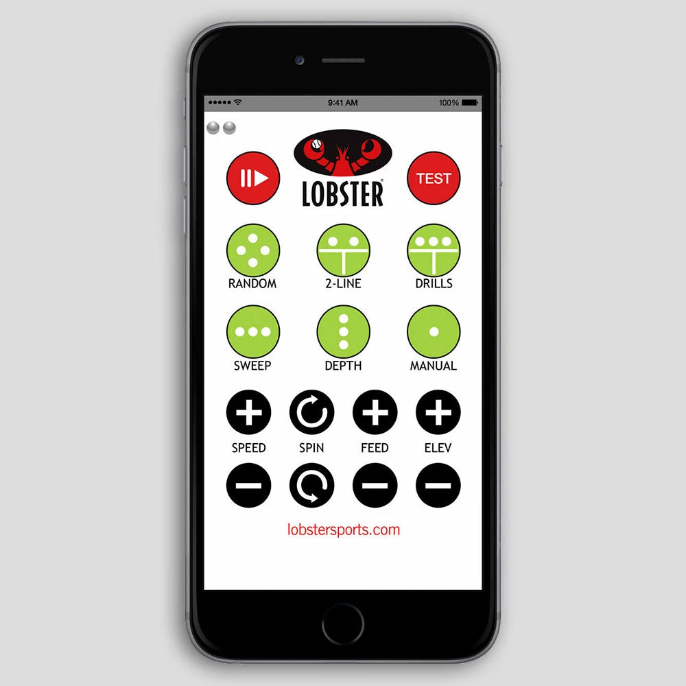 Lobster Sports Tennis Accessories Lobster Elite Grand + IPhone Remote Combo 5 Lobster Sports Tennis Accessories Lobster Elite Grand + IPhone Remote Combo