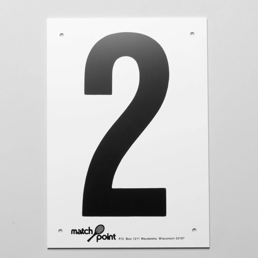 Wilson Tennis Court Numbers- Styrene Tennis Accessories 4 Wilson Tennis Court Numbers- Styrene Tennis Accessories