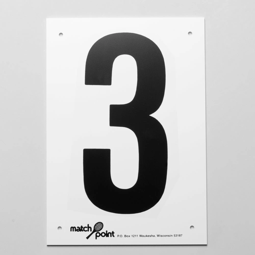 Wilson Tennis Court Numbers- Styrene Tennis Accessories 5 Wilson Tennis Court Numbers- Styrene Tennis Accessories
