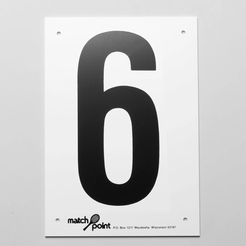 Wilson Tennis Court Numbers- Styrene Tennis Accessories 8 Wilson Tennis Court Numbers- Styrene Tennis Accessories