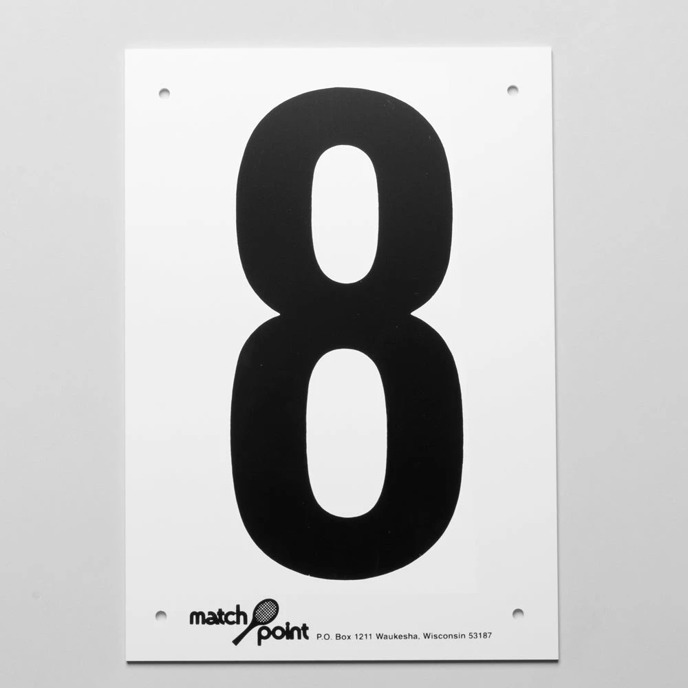 Wilson Tennis Court Numbers- Styrene Tennis Accessories 10 Wilson Tennis Court Numbers- Styrene Tennis Accessories