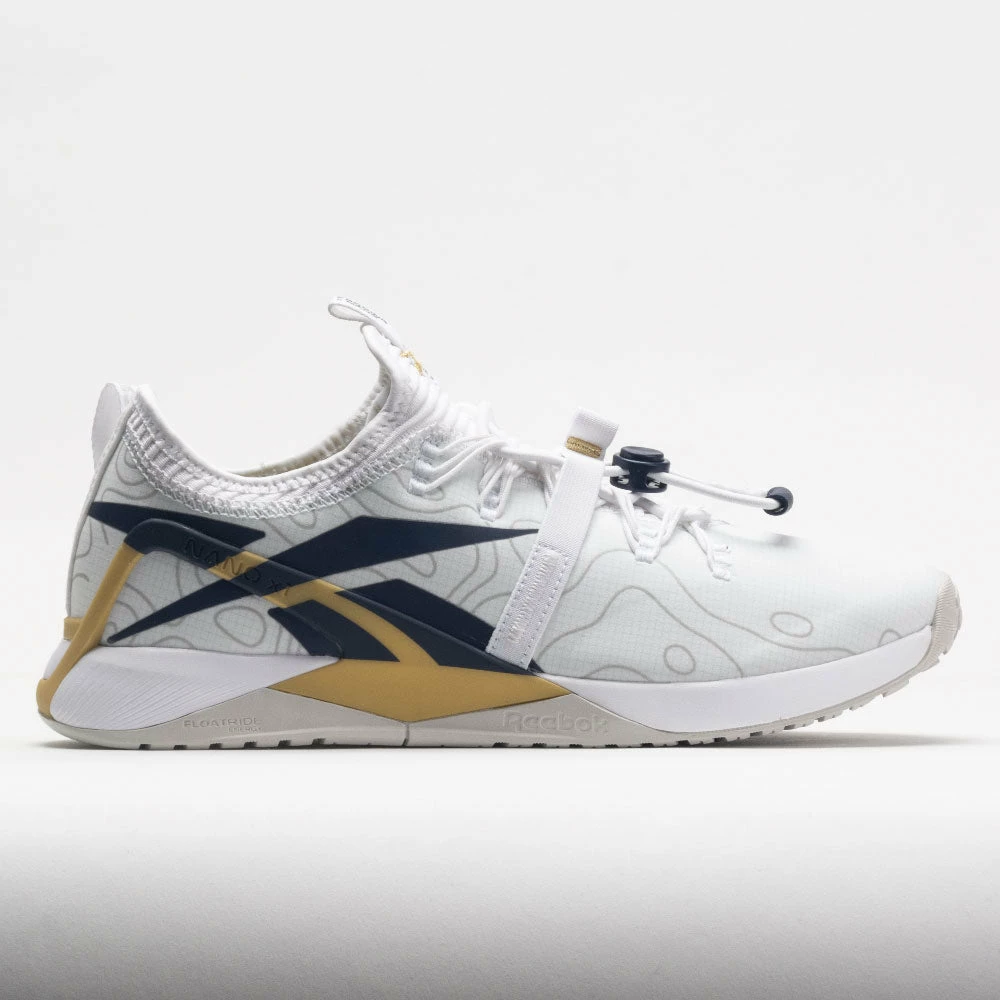 Reebok Nano X1 Froning Men's White/Vector Navy/Gold Metallic Training Shoes 3 Reebok Nano X1 Froning Men's White/Vector Navy/Gold Metallic Training Shoes