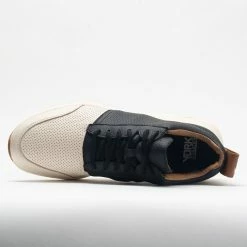 York Athletics Henry Mid Trainer Men's Leather Black/White Training Shoes 10 York Athletics Henry Mid Trainer Men's Leather Black/White Training Shoes