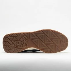 York Athletics Henry Mid Trainer Men's Leather Black/White Training Shoes 11 York Athletics Henry Mid Trainer Men's Leather Black/White Training Shoes