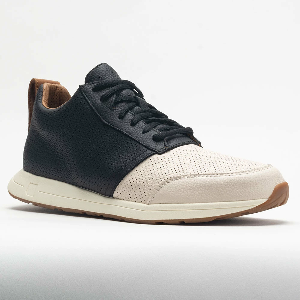 York Athletics Henry Mid Trainer Men's Leather Black/White Training Shoes 7 York Athletics Henry Mid Trainer Men's Leather Black/White Training Shoes