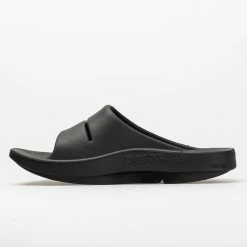 OOFOS OOahh Women's Black Sandals & Slides