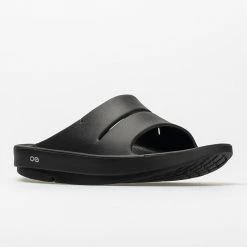 OOFOS OOahh Women's Black Sandals & Slides