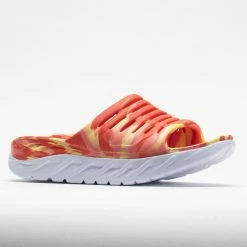 HOKA Ora Recovery Slide Swirl Unisex Yellow Pear/Fiesta Sandals & Slides