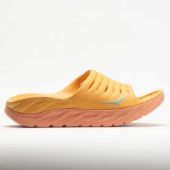 HOKA Ora Recovery Slide Unisex Amber Yellow/Shell Coral Sandals & Slides