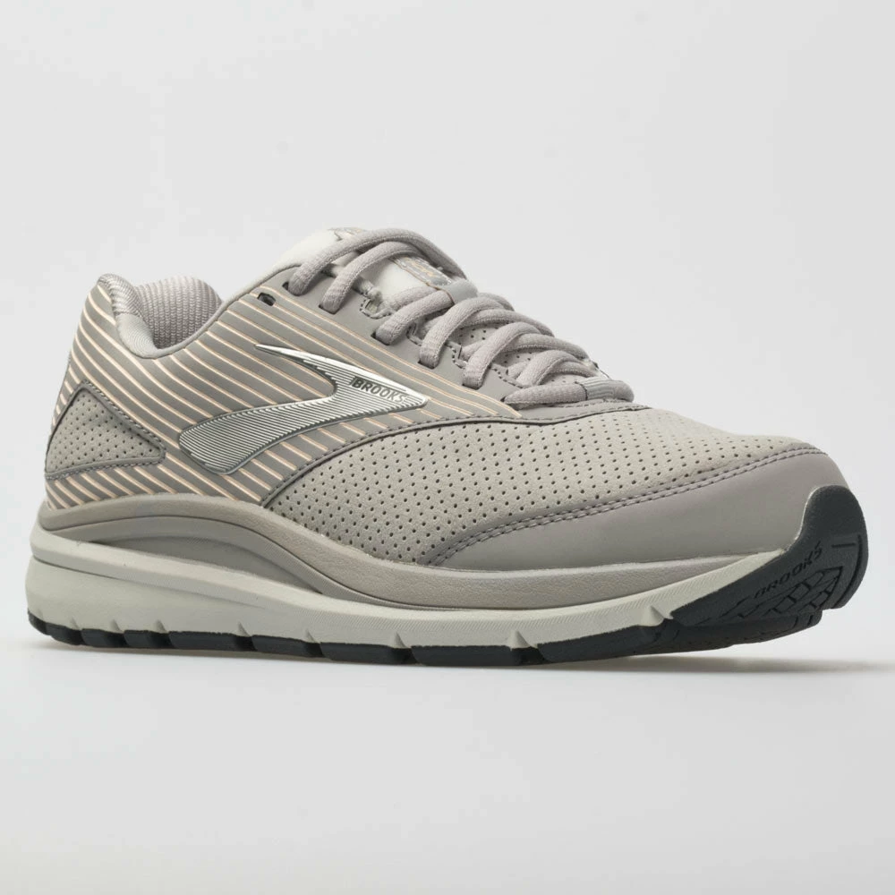 Brooks Addiction Walker Suede Women's Alloy/Oyster/Peach 7 Brooks Addiction Walker Suede Women's Alloy/Oyster/Peach