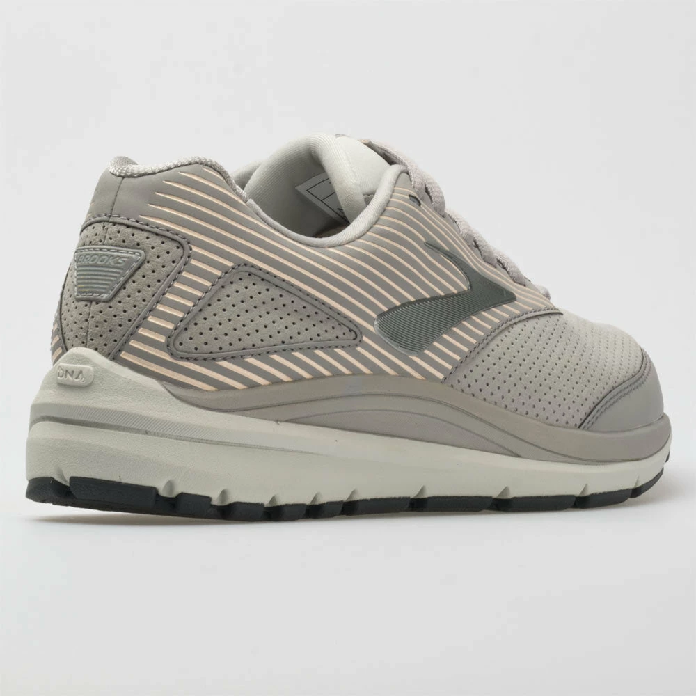 Brooks Addiction Walker Suede Women's Alloy/Oyster/Peach 8 Brooks Addiction Walker Suede Women's Alloy/Oyster/Peach