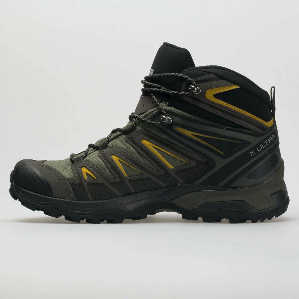 Salomon X Ultra 3 Mid GTX Men's Castor Gray/Black/Green Sulphur 4 Salomon X Ultra 3 Mid GTX Men's Castor Gray/Black/Green Sulphur