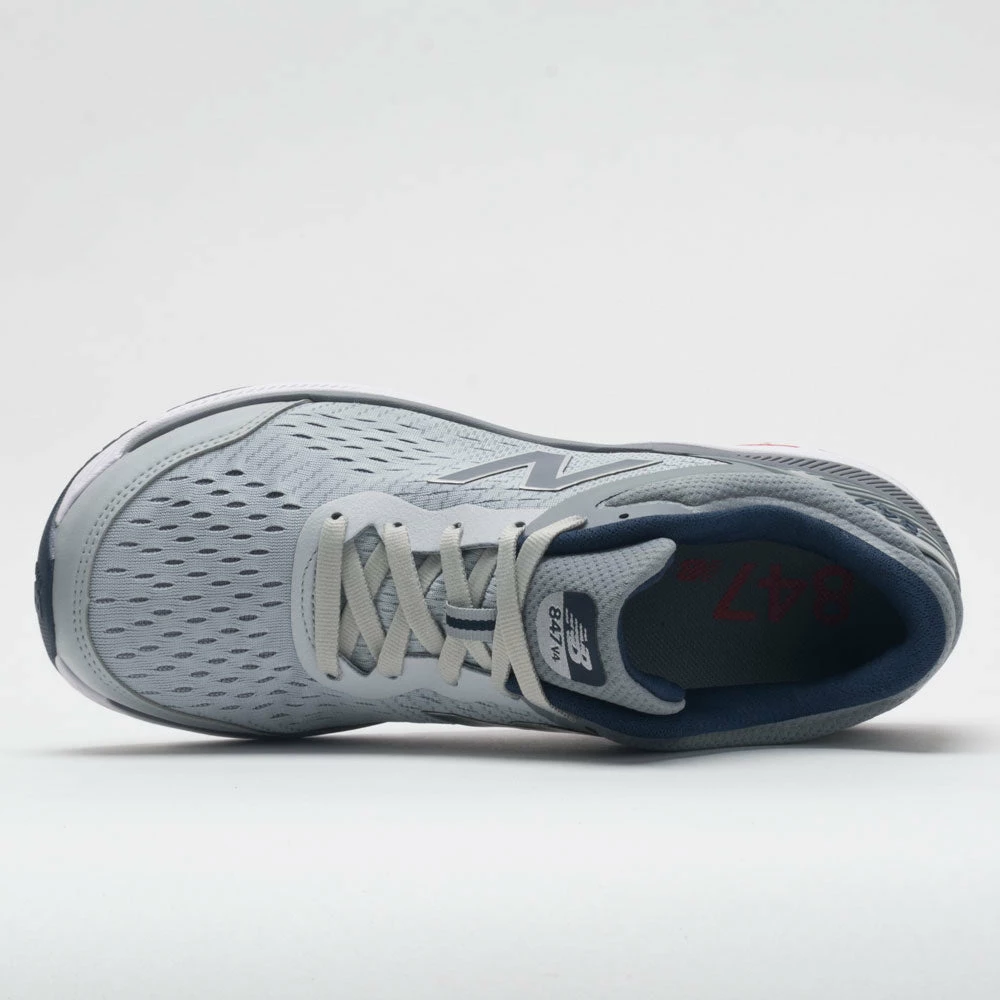 New Balance 847v4 Men's Silver Mink/Gunmetal/Natural Indigo Walking Shoes 5 New Balance 847v4 Men's Silver Mink/Gunmetal/Natural Indigo Walking Shoes