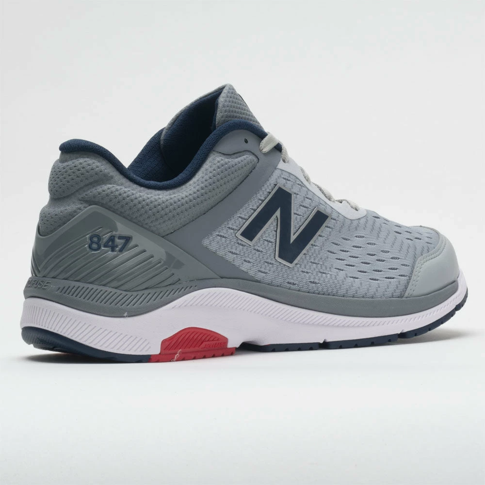 New Balance 847v4 Men's Silver Mink/Gunmetal/Natural Indigo Walking Shoes 8 New Balance 847v4 Men's Silver Mink/Gunmetal/Natural Indigo Walking Shoes