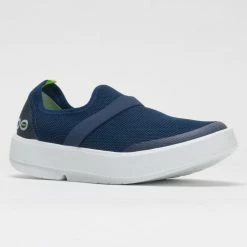 OOFOS OOmg Low Women's White/Navy 12 OOFOS OOmg Low Women's White/Navy