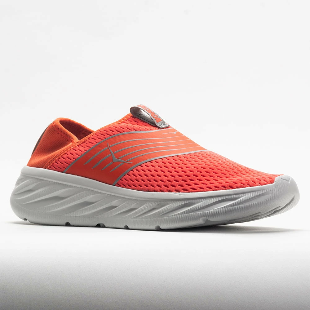 HOKA Ora Recovery Shoe Men's Mandarin Red/Lunar Rock 7 HOKA Ora Recovery Shoe Men's Mandarin Red/Lunar Rock