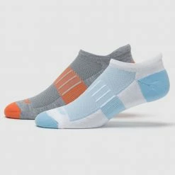 Brooks Ghost Midweight No Show Tab Socks 2 Pack