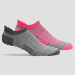 Brooks Ghost Midweight No Show Tab Socks 2 Pack