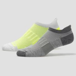 Brooks Ghost Midweight No Show Tab Socks 2 Pack