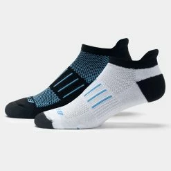 Brooks Ghost Midweight No Show Tab Socks 2 Pack