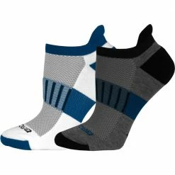 Brooks Ghost Midweight No Show Tab Socks 2 Pack