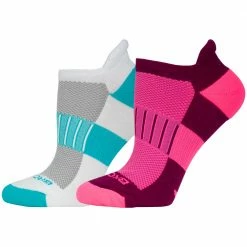 Brooks Ghost Midweight No Show Tab Socks 2 Pack