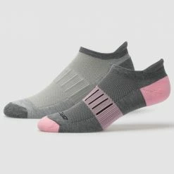 Brooks Ghost Midweight No Show Tab Socks 2 Pack