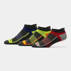 Saucony Inferno No Show Tab Socks 3 Pack 30 Saucony Inferno No Show Tab Socks 3 Pack