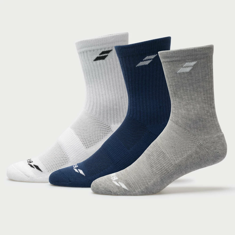 Babolat Crew Socks 3 Pack Men's 3 Babolat Crew Socks 3 Pack Men's