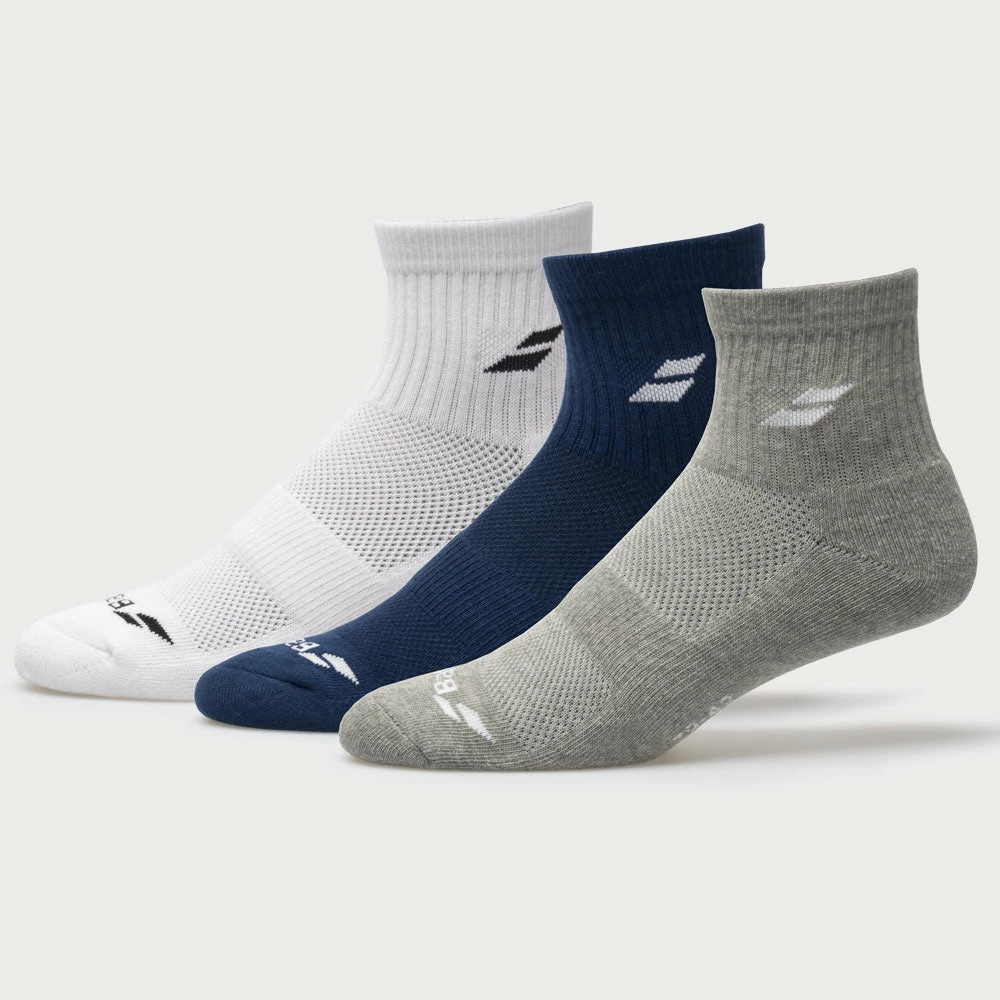 Babolat Quarter Socks 3 Pack Men's 3 Babolat Quarter Socks 3 Pack Men's