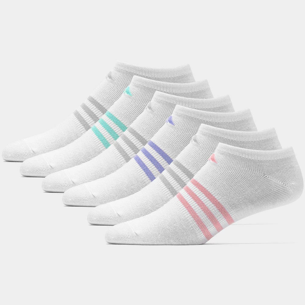 Socks Adidas Superlite 6-Pack No Show Women's 5 Socks Adidas Superlite 6-Pack No Show Women's