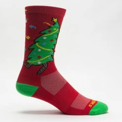 Brooks Run Merry Knit In Crew Socks
