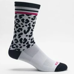 Brooks Tempo Knit In Crew Socks Snow Leopard