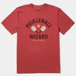 Men's Clothing Life Is Good Pickleball Wizard Tee Men's 8 Men's Clothing Life Is Good Pickleball Wizard Tee Men's