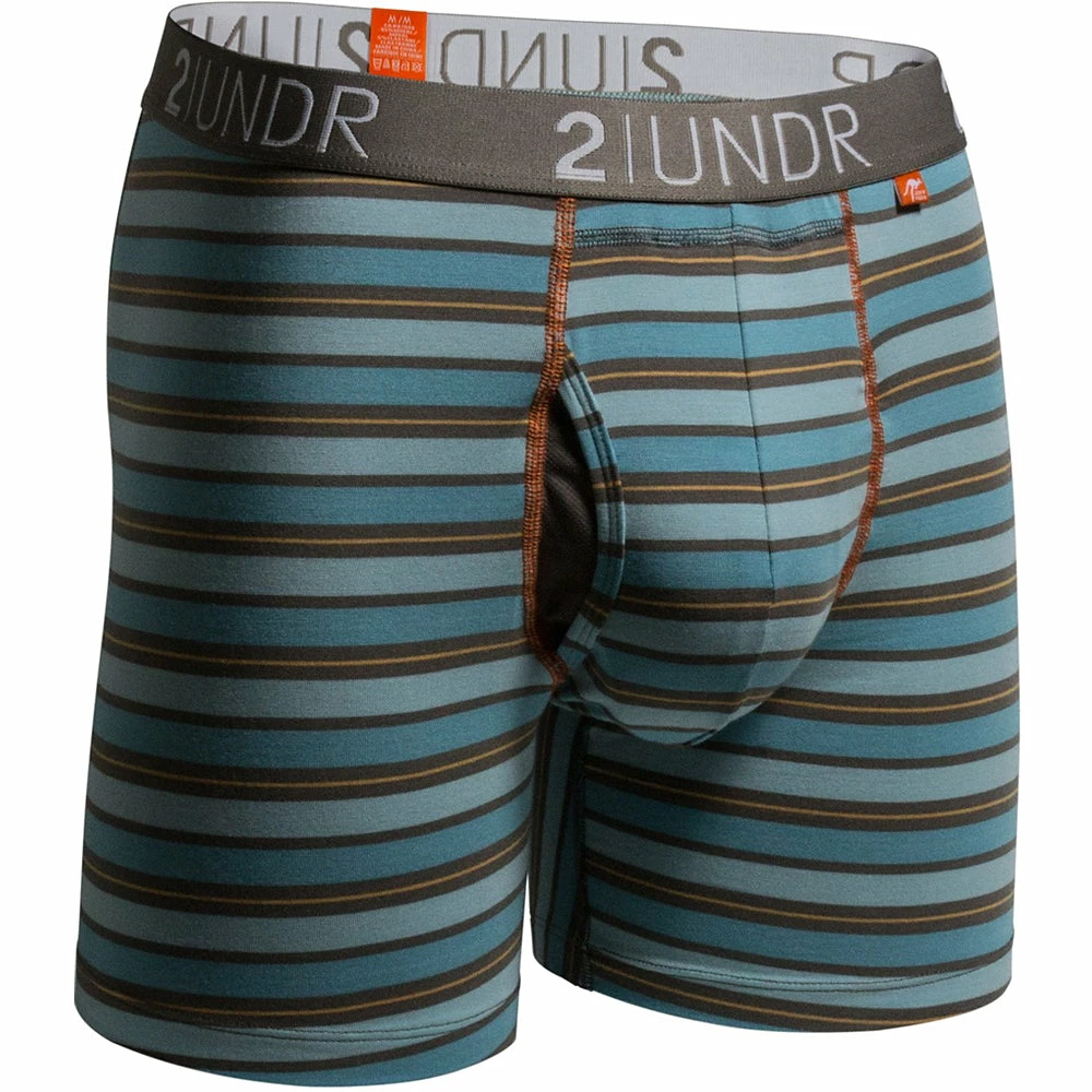 2UNDR Swing Shift 6" Boxer Briefs Stripes 6 2UNDR Swing Shift 6" Boxer Briefs Stripes