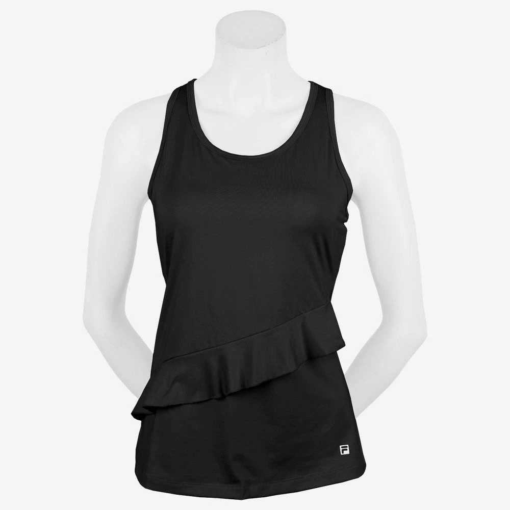 Women's Clothing Fila Ruffles & Stripes Ruffle Racerback Tank Women's 3 Women's Clothing Fila Ruffles & Stripes Ruffle Racerback Tank Women's