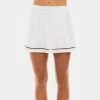 Women's Clothing Lucky In Love The Whites Long Micro Tuck Pleat Skirt Women's