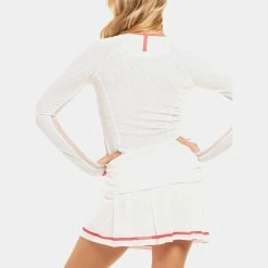 Lucky In Love The Whites Raglan Zip Long Sleeve Women's