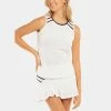 Women's Clothing Lucky In Love The Whites Mesh Love Tank Women's
