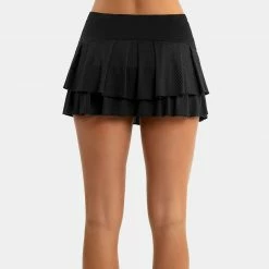 Lucky In Love Wavy Pleat Tier Skirt Women's